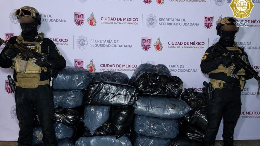 Aseguran media tonelada de marihuana en la Gustavo A. Madero; esto encontraron