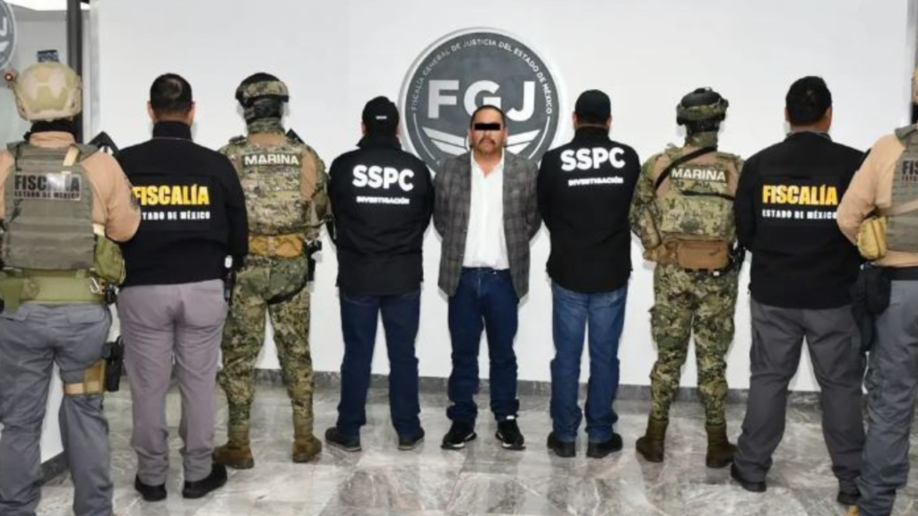 Detención de Lino Rodríguez González, coordinador general de Gobierno del Estado de México en la Región Sur-Sureste