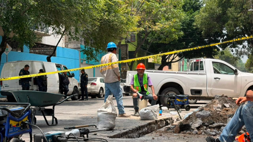 Fuga de gas en Buenavista moviliza a servicios de emergencia; perforan ducto durante excavación