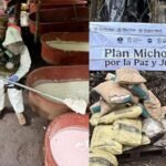 Golpe a narco: desmantelan laboratorio con 3.5 toneladas de metanfetamina en Michoacán