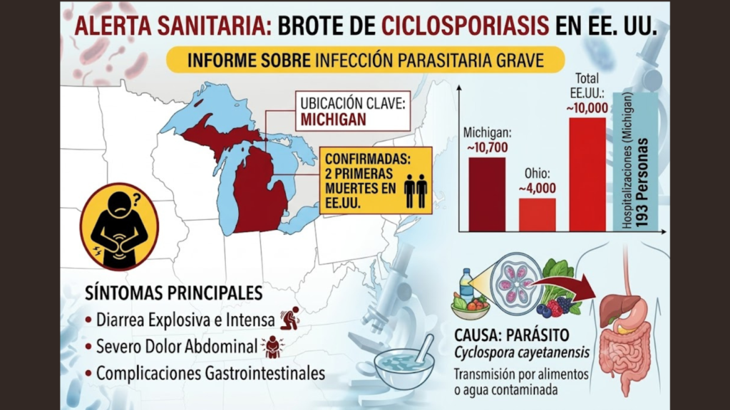 “Diarrea explosiva”: EE.UU reporta primeras dos muertes por brote de ciclosporiasis; se prenden las alarmas