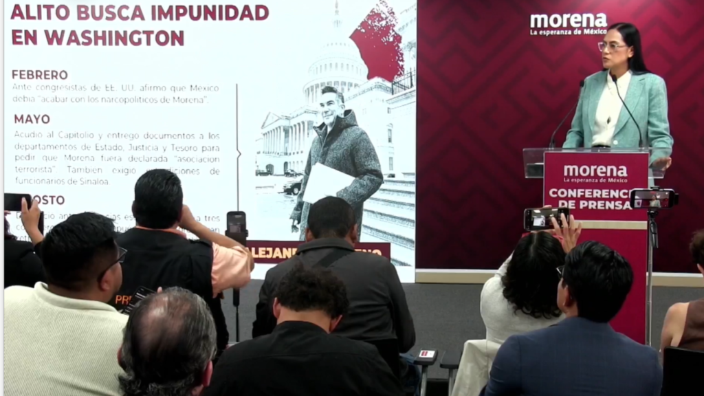 Ariadna Montiel cuestiona a “Alito” Moreno por acudir a EE.UU a denunciar presunta censura del INE
