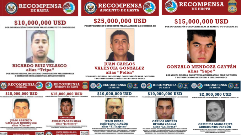 ¿Quiénes son los ocho líderes del CJNG por los que Estados Unidos ofrece 100 millones de dólares?
