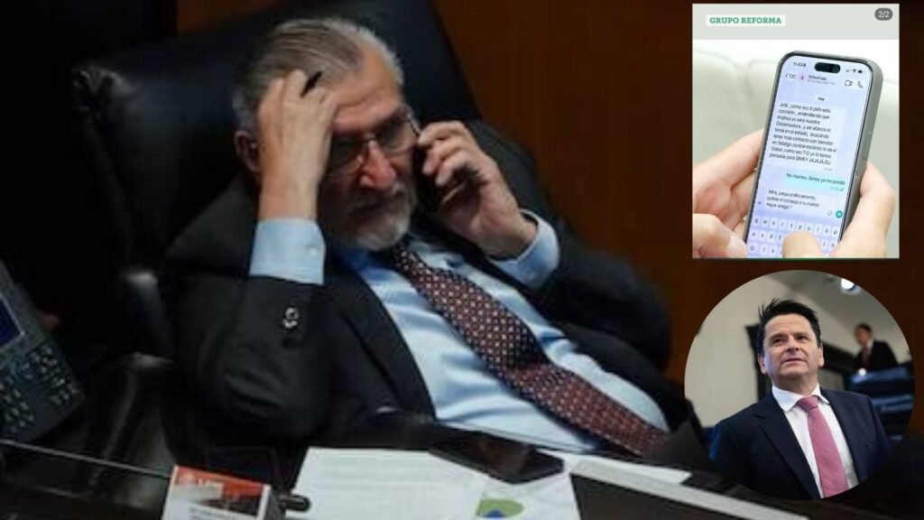 Exhiben chat de Cuauhtémoc Ochoa y Adán Augusto; hablan de “contrarrestar” a Menchaca