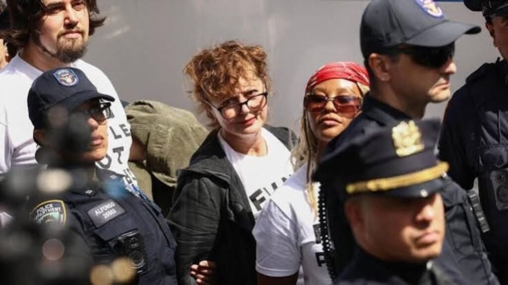 Nueva York: protestan contra Benjamin Netanyahu; detienen a actriz Susan Sarandon