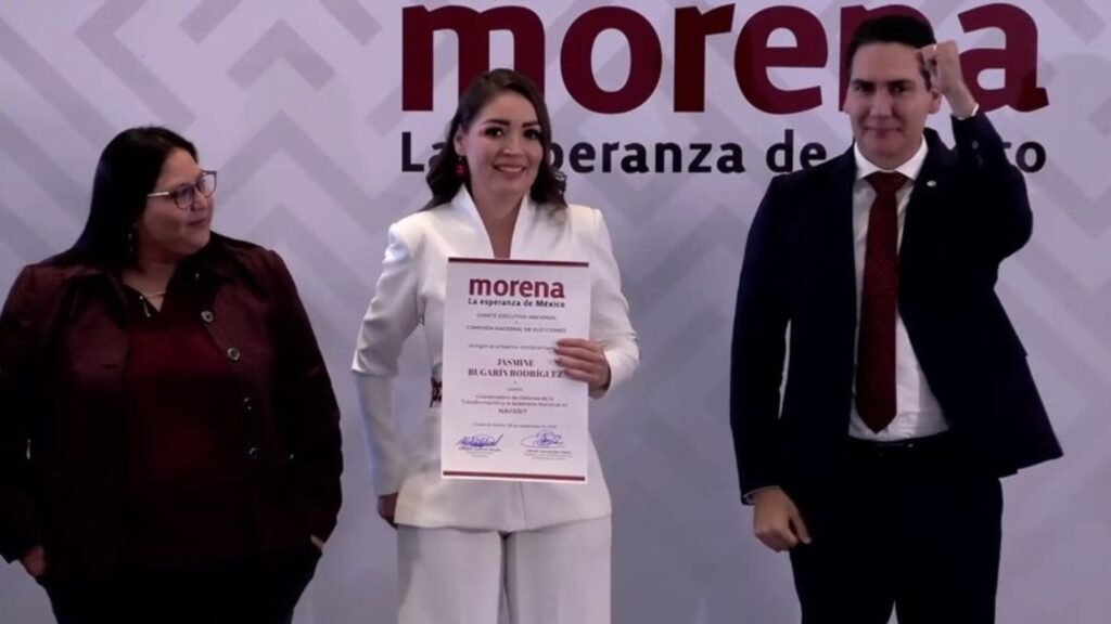 Jasmine Bugarín, designada por Morena y aliados como coordinadora en Nayarit