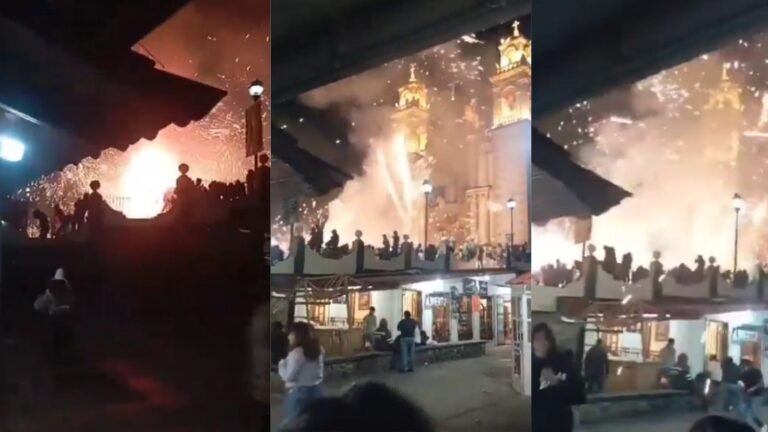 Explosión de pirotecnia alcanza plaza del pueblo en Edomex; deja 10 muertos y 60 heridos