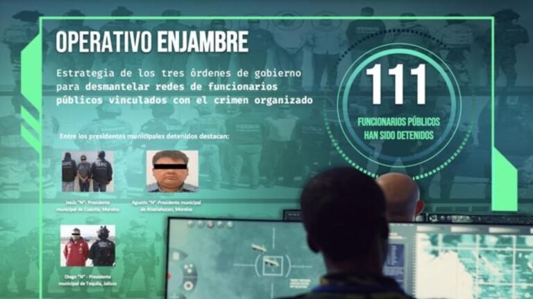 Operación Enjambre: Harfuch reporta 111 servidores públicos detenidos en 2 años