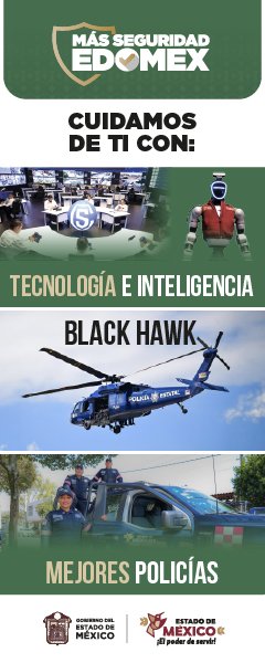 Mas Seguridad EDOMEX: cuidamos de ti con tecnologia e inteligencia, Black Hawk y mejores policias