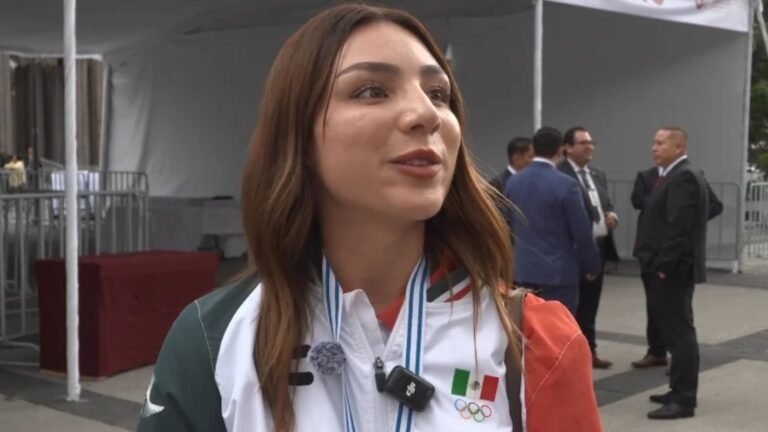 Atleta Aylín Ibarra quiere oro en Los Ángeles 2028; reconoce apoyo de Delfina Gómez