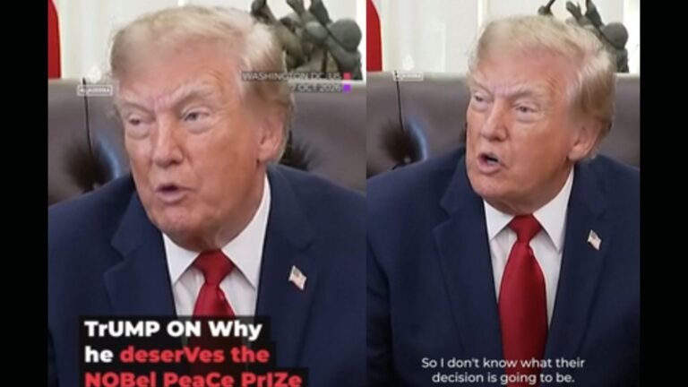 Trump exige el Nobel de la Paz 2026 por “evitar la destrucción total del mundo”